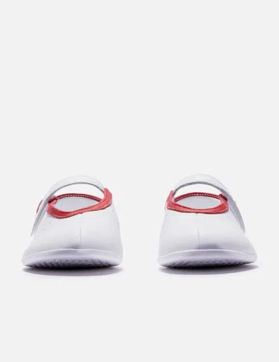 Adidas Originals White Stan Smith Lo Pro Ballerina Flats In Animal Print