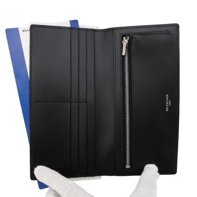 Pre-owned Balenciaga Black Bordeaux Leather Coin Purse/coin Case () In Multi