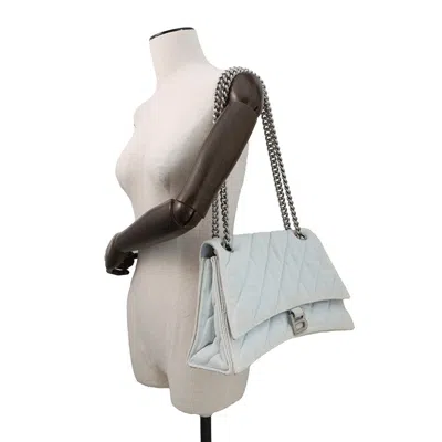 Pre-owned Balenciaga Blue Denim Shoulder Bag ()