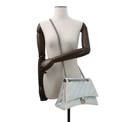 Pre-owned Balenciaga Blue Denim Shoulder Bag ()