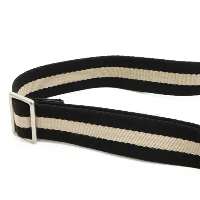 Pre-owned Bally Black White Leather Shoulder Bag () In Multi