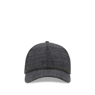 Brunello Cucinelli Gray Fleece Wool Cap (baseball Women's Hat) In Gray