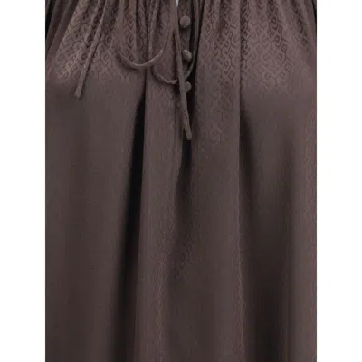 Burberry Women Geometric Silk Blouse In Multi