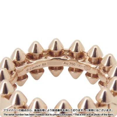 Pre-owned Cartier Pink Pink Gold (18k) Band Ring ()