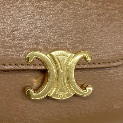 Pre-owned Celine Brown Leather Wallet (tri-fold) ()
