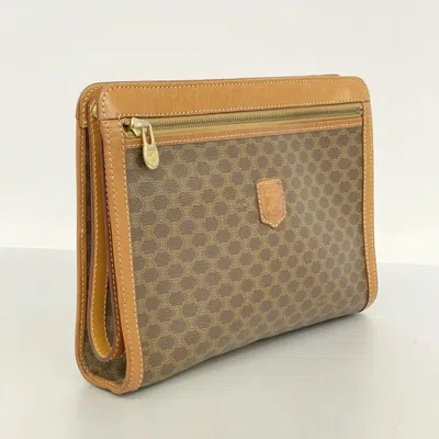 Pre-owned Celine Brown Pvc Clutch Bag ()