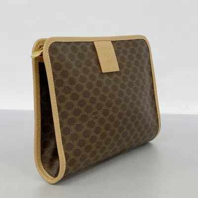 Pre-owned Celine Brown Pvc Clutch Bag ()