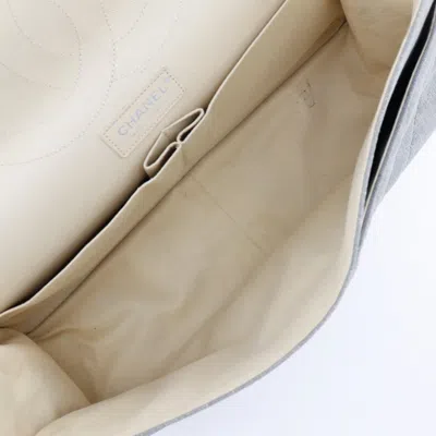 Pre-owned Chanel Beige Black Denim Shoulder Bag () In Multi