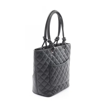 Pre-owned Chanel Black Cambon Ligne Tote Bag ()
