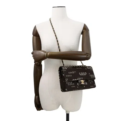 Pre-owned Chanel Black Canvas Shoulder Bag ()