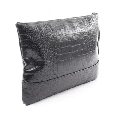 Pre-owned Chanel Black Leather Clutch Bag ()