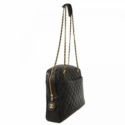 Pre-owned Chanel Black Leather Tote Bag ()