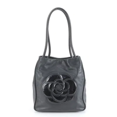 Pre-owned Chanel Black Leather Tote Bag ()
