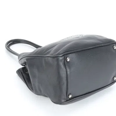 Pre-owned Chanel Black Leather Tote Bag ()