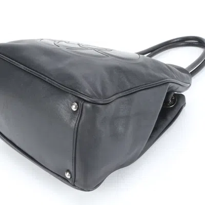 Pre-owned Chanel Black Leather Tote Bag ()
