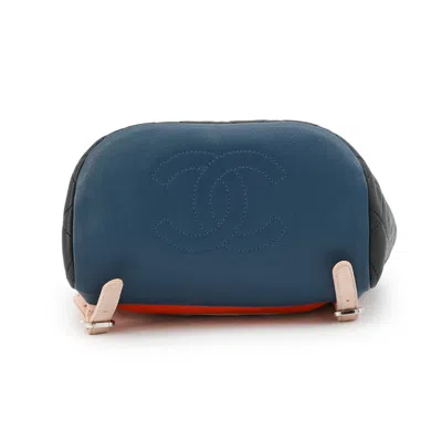 Pre-owned Chanel Black Multi-color Leather Backpack ()