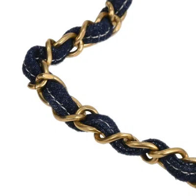 Pre-owned Chanel Vanity Case Quilted Denim Blue Denim_jeans Handbag ()