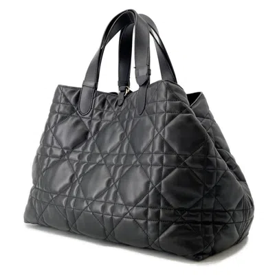 Pre-owned Dior Christian  Black Leather Tote Bag ()
