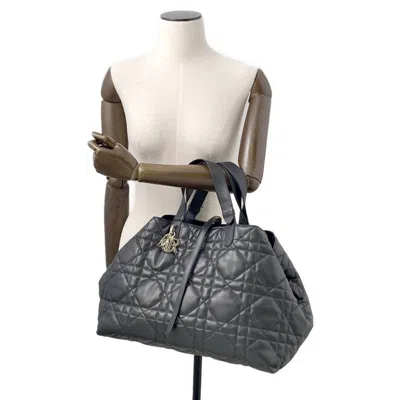 Pre-owned Dior Christian  Black Leather Tote Bag ()