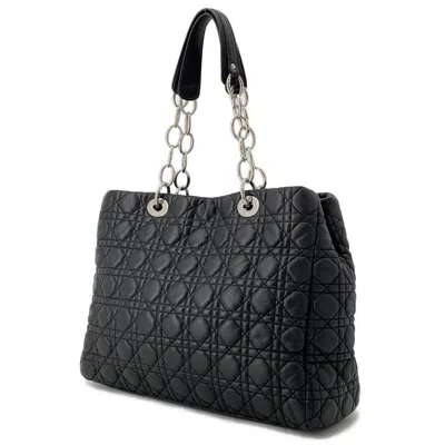 Pre-owned Dior Christian  Black Leather Tote Bag ()