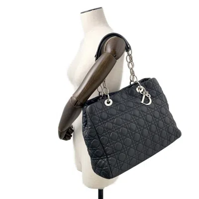 Pre-owned Dior Christian  Black Leather Tote Bag ()