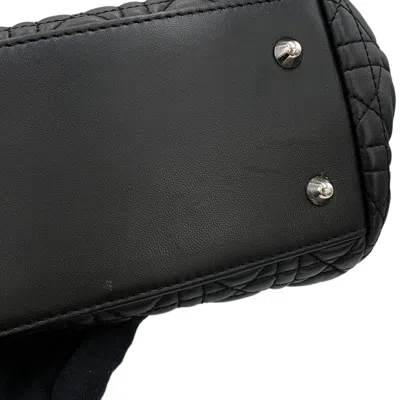 Pre-owned Dior Christian  Black Leather Tote Bag ()