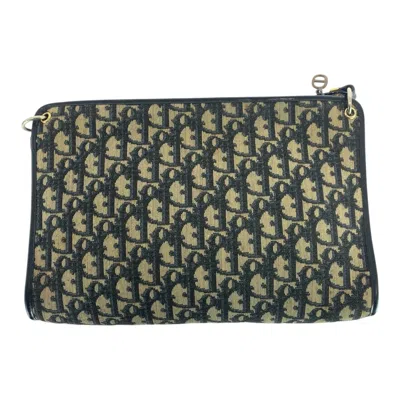 Pre-owned Dior Christian  Navy Trotter Leather Shoulder Bag () In Blue