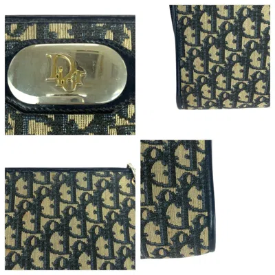 Pre-owned Dior Christian  Navy Trotter Leather Shoulder Bag () In Blue