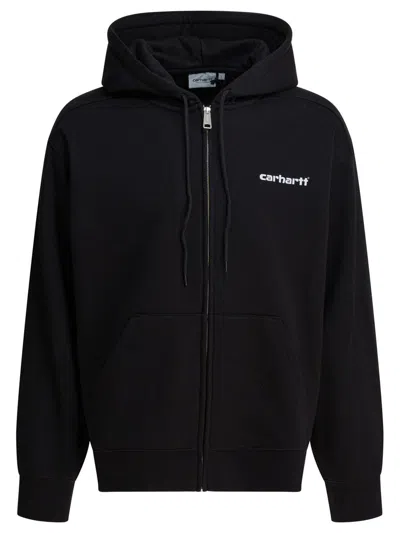 Carhartt Wip "archive Lines" Hoodie In Black
