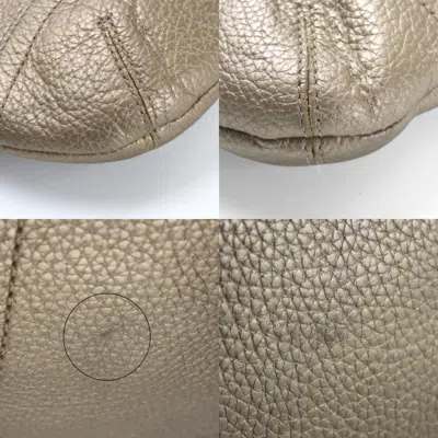 Pre-owned Coach Gold Brown Leather Shoulder Bag ()