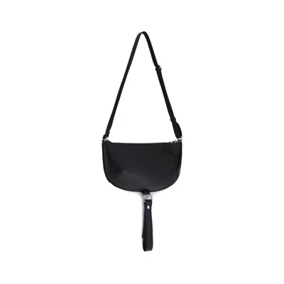 Courrèges Courreges Women Holy Eclipse Leather Shoulder Bag In Black