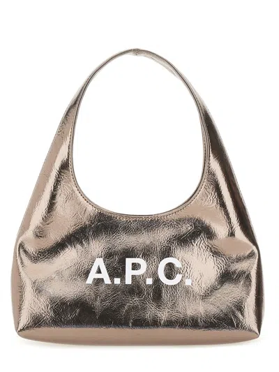 Apc Baby Ninon Bag With Logo In Gold