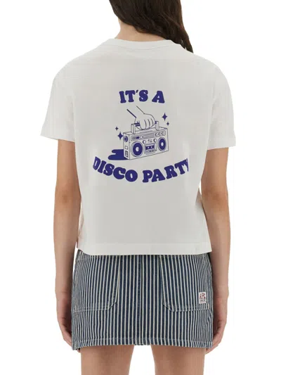 Apc T-shirt A. P.c. Woman Color White In Multi