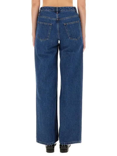 Apc Jeans A. P.c. Woman Color Denim In Blue