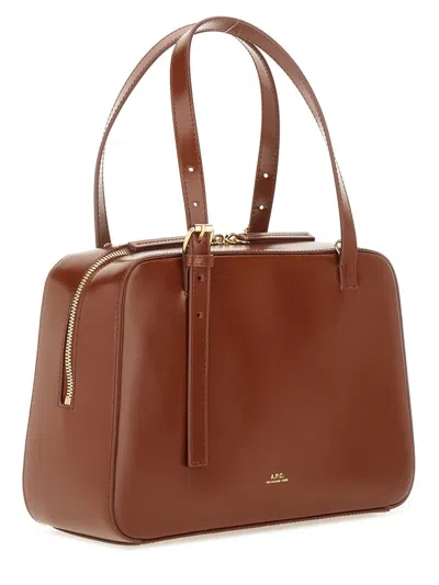 Apc Virginie Box Bag In Brown