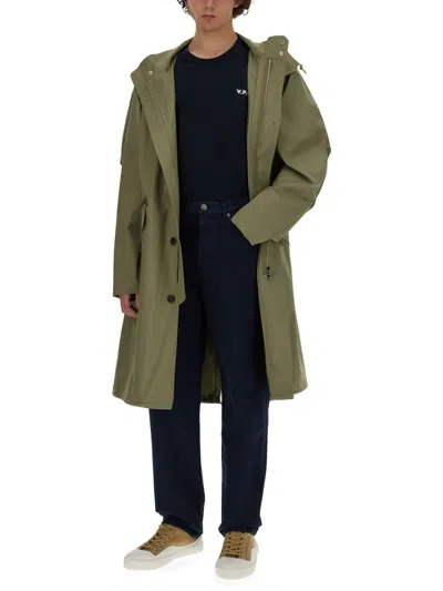 Apc A.p.c. A.p.c. Blue T-shirt With Embroidered Logo In Black