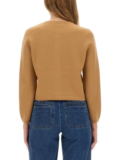 Apc Sweater A. P.c. Woman Color Beige In Brown