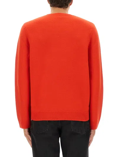 A.p.c. Edward Jersey Crew Neck Long Sleeves In Black