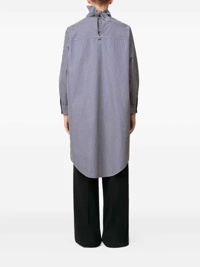 Ami Alexandre Mattiussi Ami Paris Bandana Cotton Dress In Blue