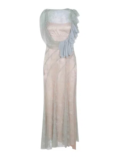 Alberta Ferretti Dress Made Of Polyamide In Gray
