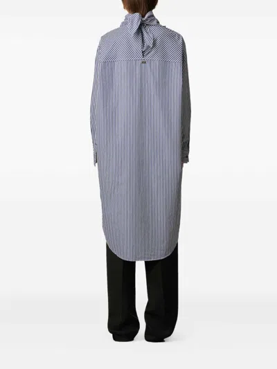 Ami Alexandre Mattiussi Ami Paris Bandana Cotton Dress In Blue