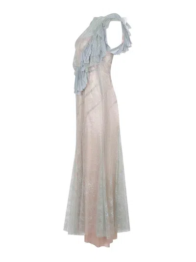 Alberta Ferretti Dress Made Of Polyamide In Gray