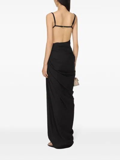 Jacquemus Women La Robe Saudade Longue Dress In Black