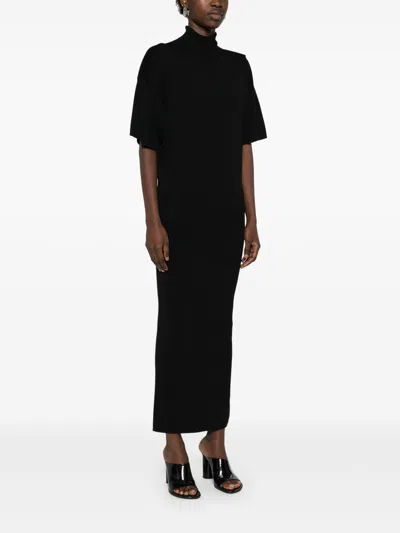 Herskind Elegant Synthetic Blend Dress In Black