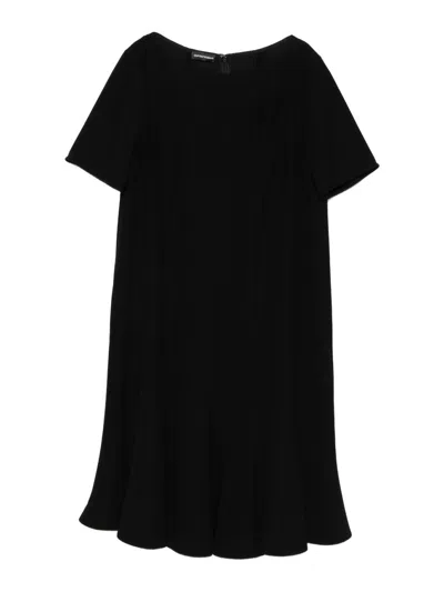 Emporio Armani Short Dress In Black