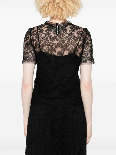 Ermanno Scervino Lace T-shirt In Black