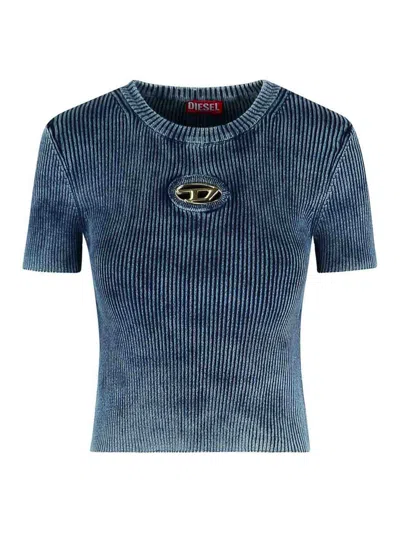 Diesel T-shirt M-anchor-a-ss In Cotton In Blue