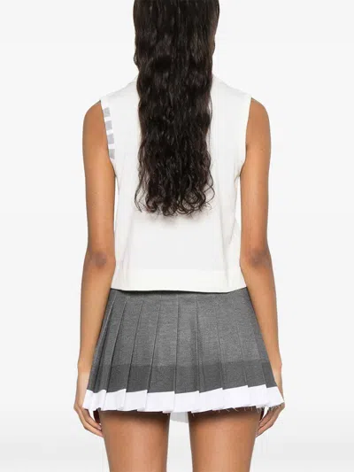 Thom Browne 4bar Cotton Top In White