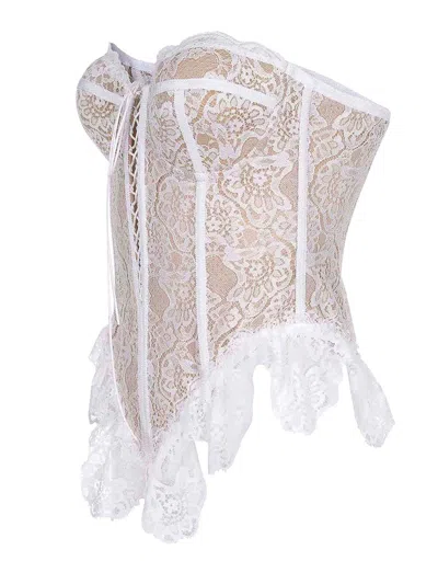 Giuseppe Di Morabito Bustier By  Made Of  Polyamide In White