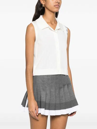 Thom Browne 4bar Cotton Top In White